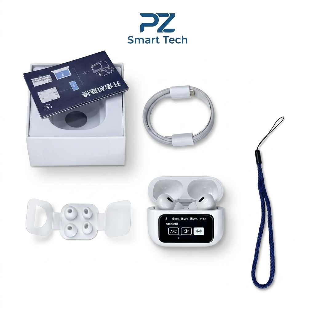A9 Pro Touch Display Airbuds - Image 2