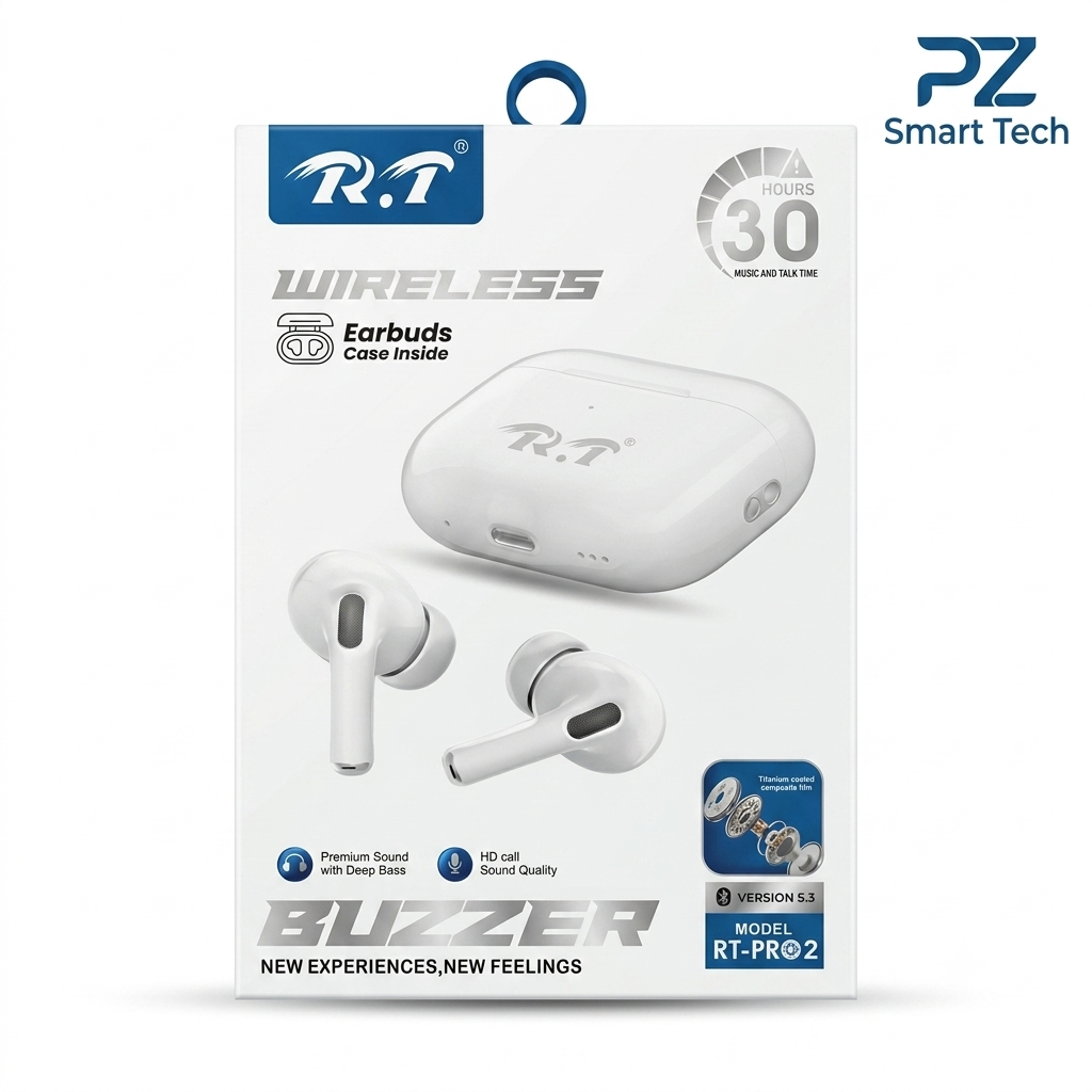 R.T PRO 2 Buzzer Wireless Earbuds – ANC | Gaming Mode | Voice Changer - Image 3